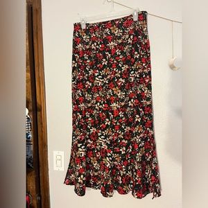 vintage floral skirt